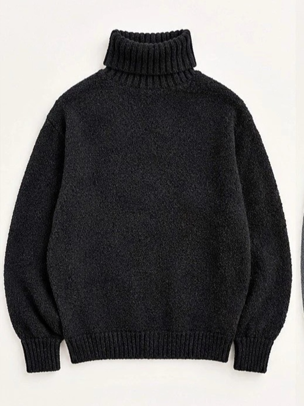 OFFLINE by Aerie Black Turtleneck Sweater Size Small Oversized Like New